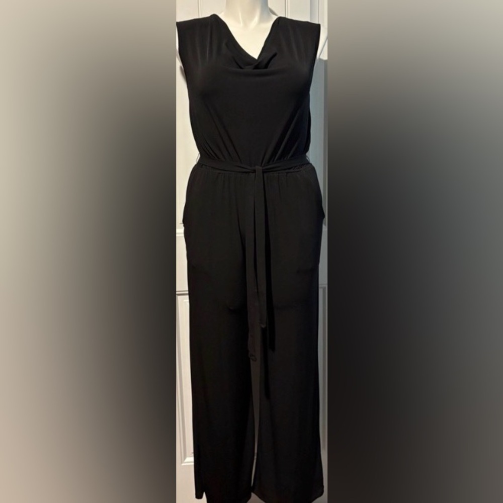 Espresso Black Elegant Jumpsuit. - Picture 2 of 5